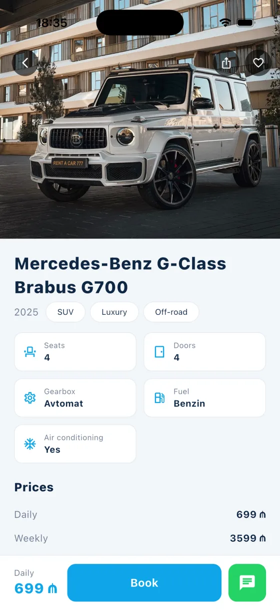 Hollywood Rent a Car app